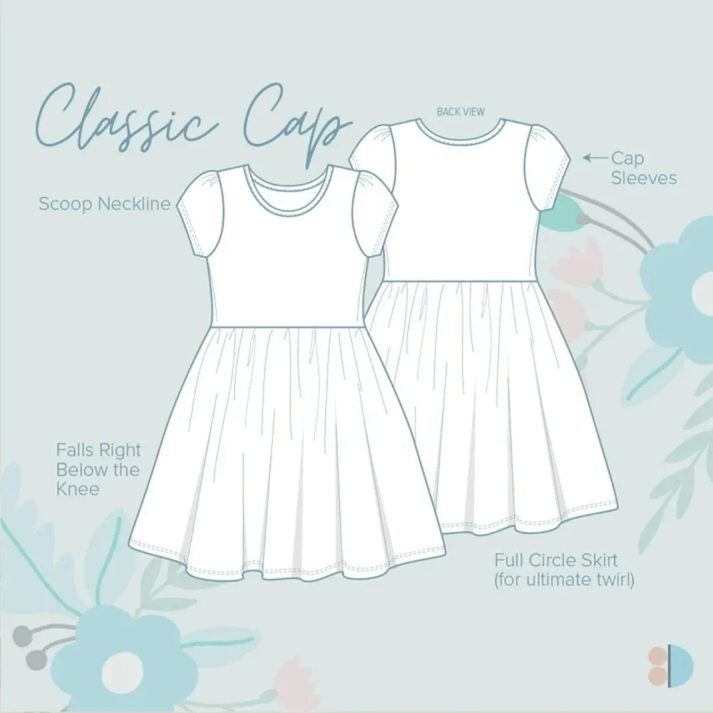 2 Dot Smile Girls 7 White Triangle Kaleidoscope Cap Sleeve Twirl Dress Lot Twins